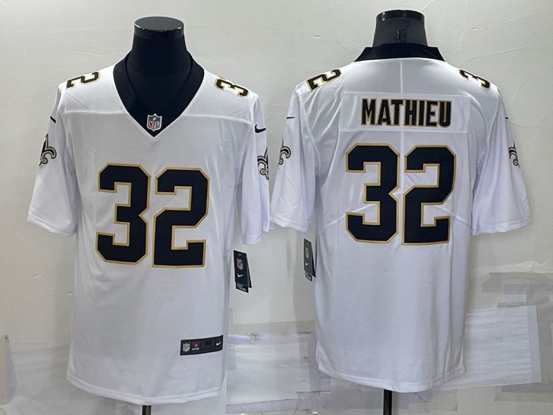 Cheap Men New Orleans Saints 32 Mathieu Nike White Vapor Untouchable Limited Player NFL Jerseys